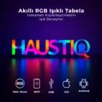 Akıllı RGB Işıklı Tabela